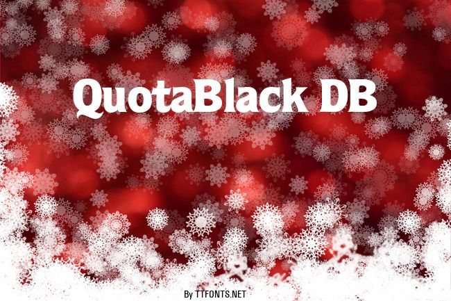 QuotaBlack DB example
